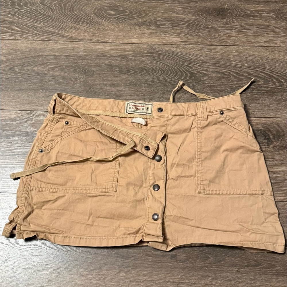Abercrombie & Fitch Tan Mini Skirt